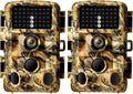 2-Pack Night Vision Trail Cameras 20MP 1296P Waterproof D87274