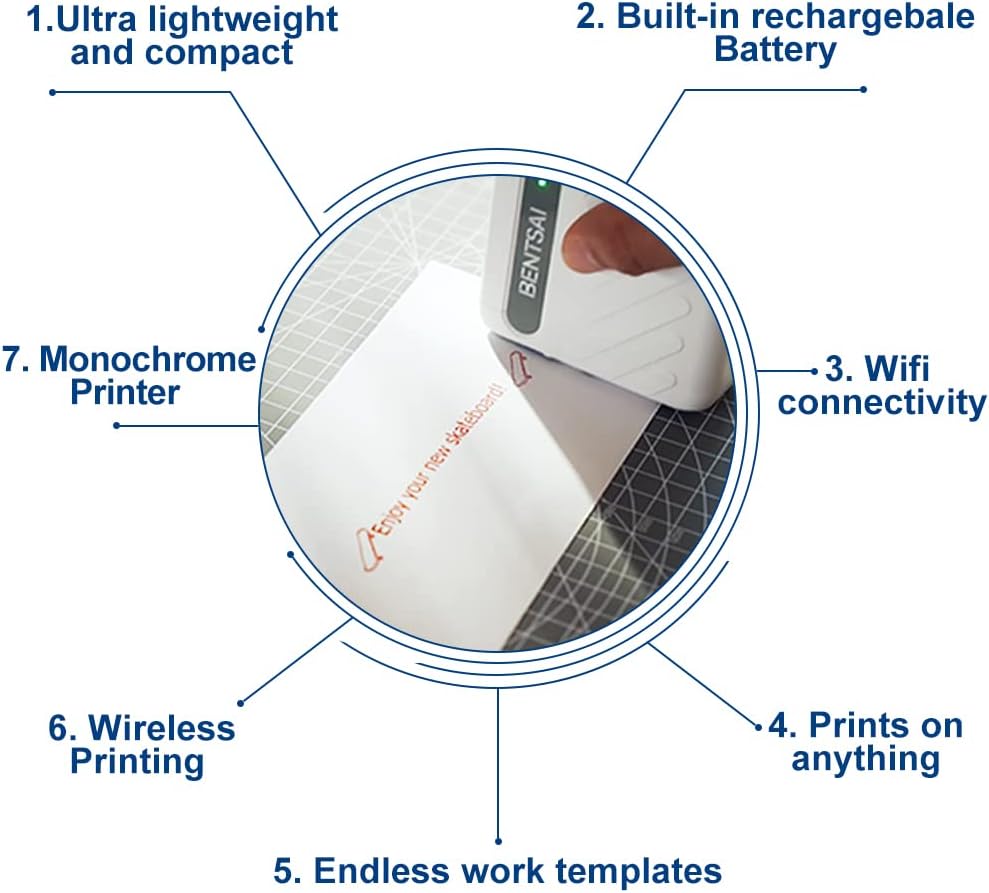 Mini Handheld WiFi Printer with iOS/Android APP Z1008