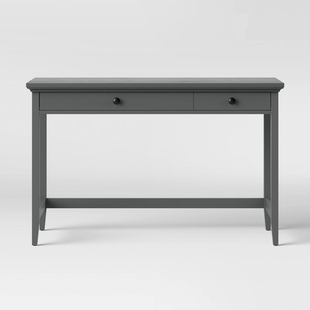 Gray Wood Writing Desk with Drawers X51355