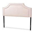 Pink Velvet Wood Queen Headboard Y959904