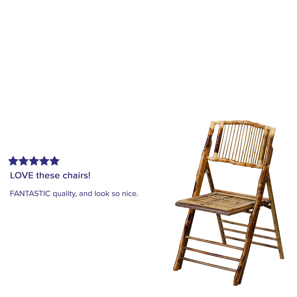 4 Pack Bamboo Wood Folding Chair G611883