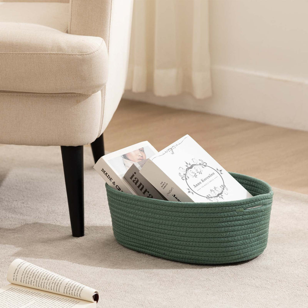 Cotton Rope Storage Baskets with Handles Set of 3 B414