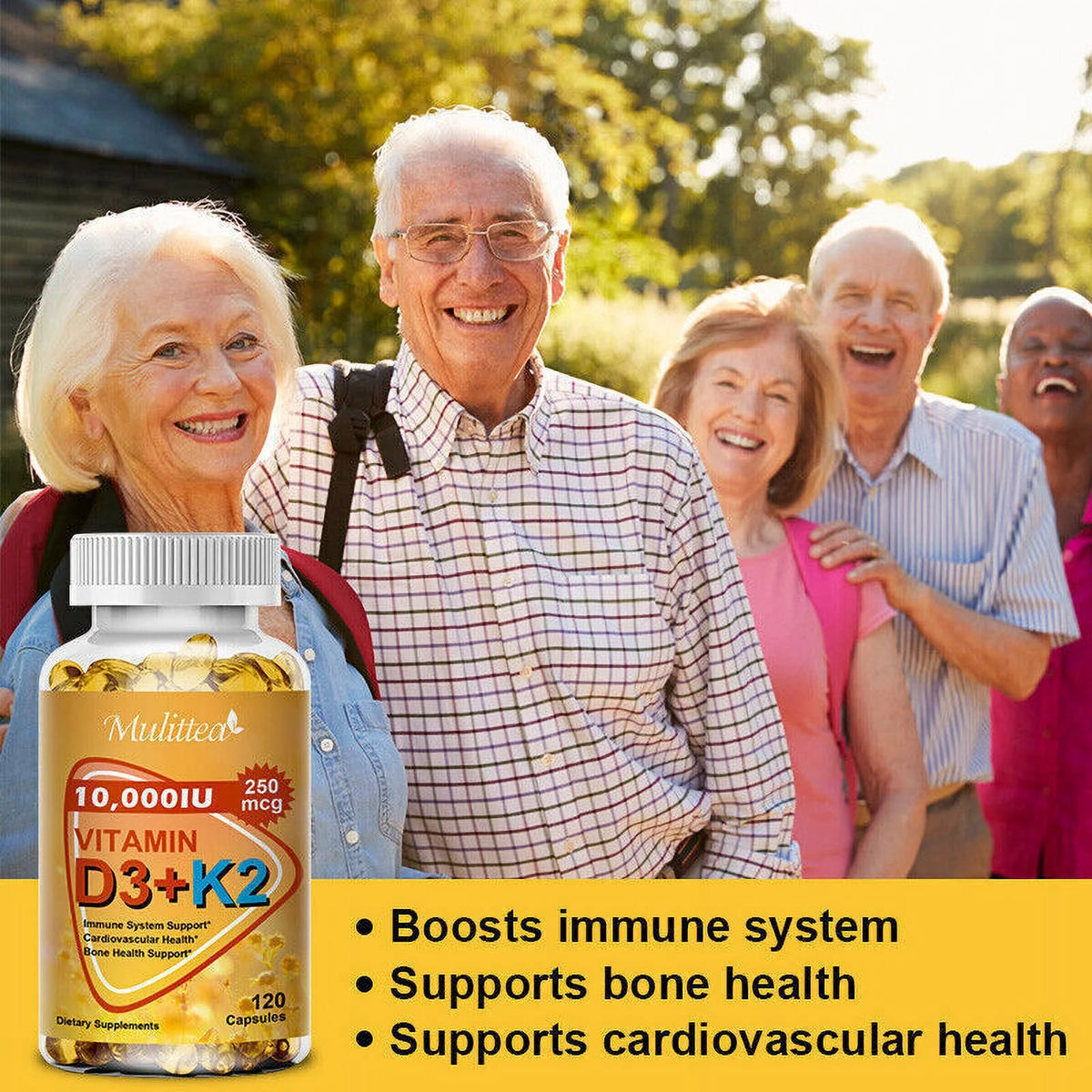Vitamin K2 (MK7) with D3 10,000 IU Capsules N45357