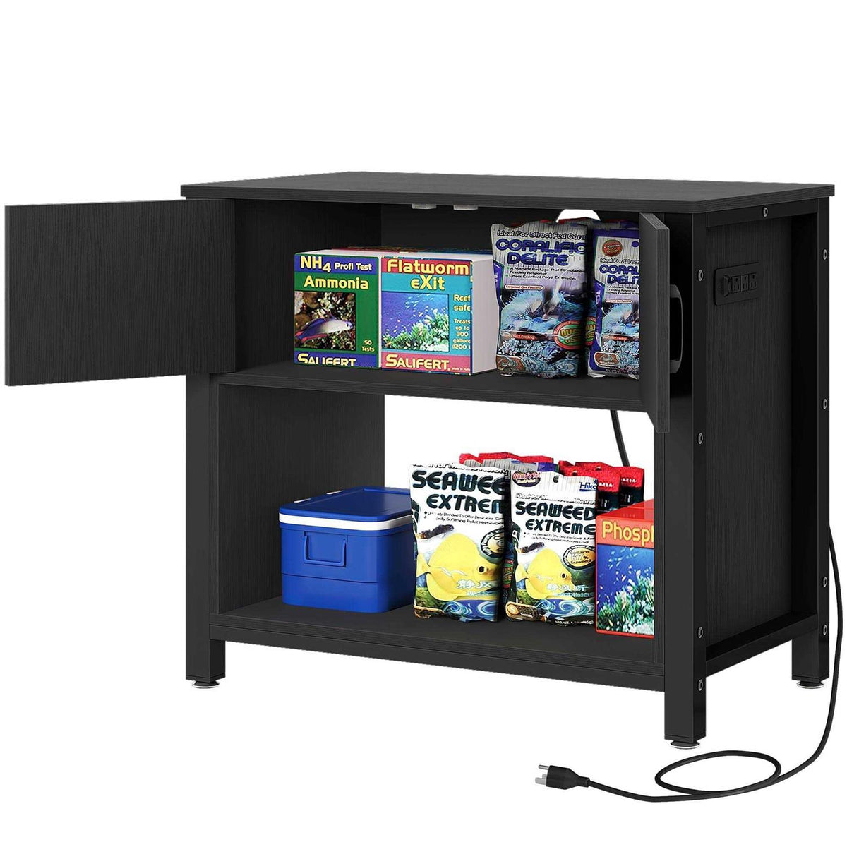 Heavy Duty Metal Aquarium Stand with Cabinet R122890
