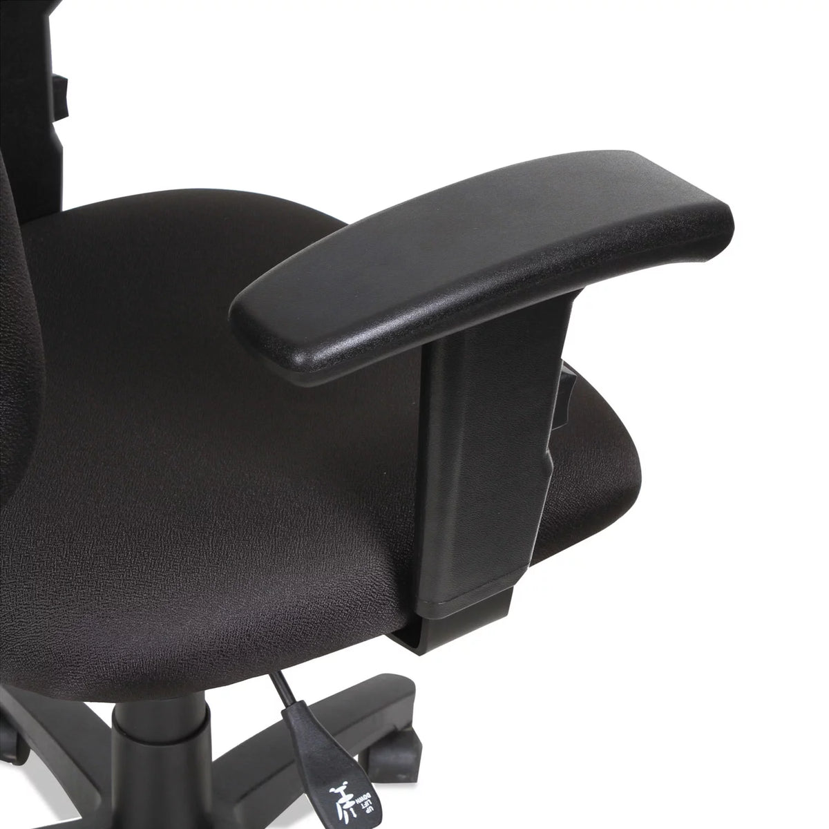 Black Swivel Task Chair with Adjustable Arms J6111