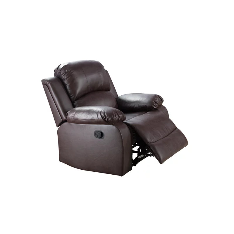 Espresso Faux Leather Recliner Sofa Set Z4087