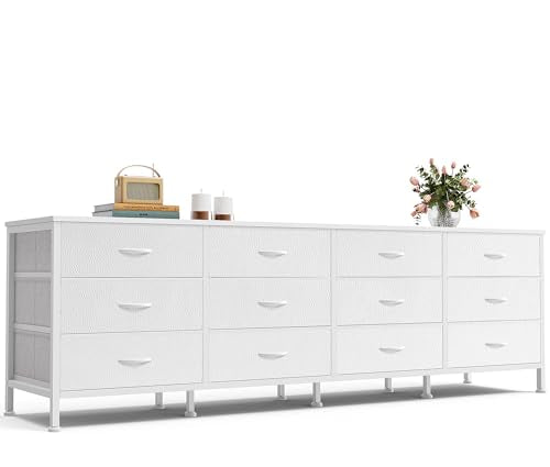 70 Inch 12 Fabric Drawer Dresser F2540