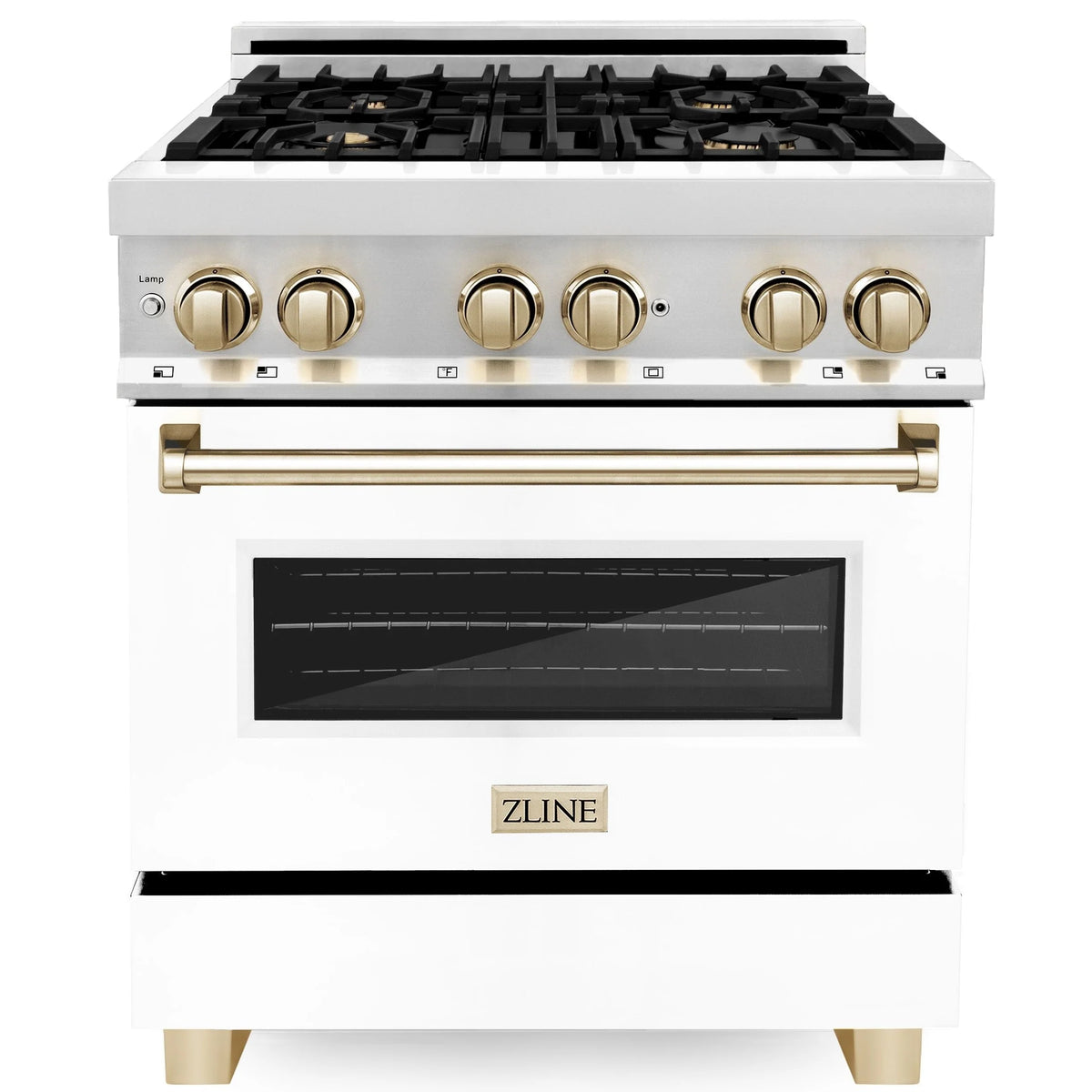 30 4.0 cu. ft. Dual Fuel Range with White Matte Door A9494