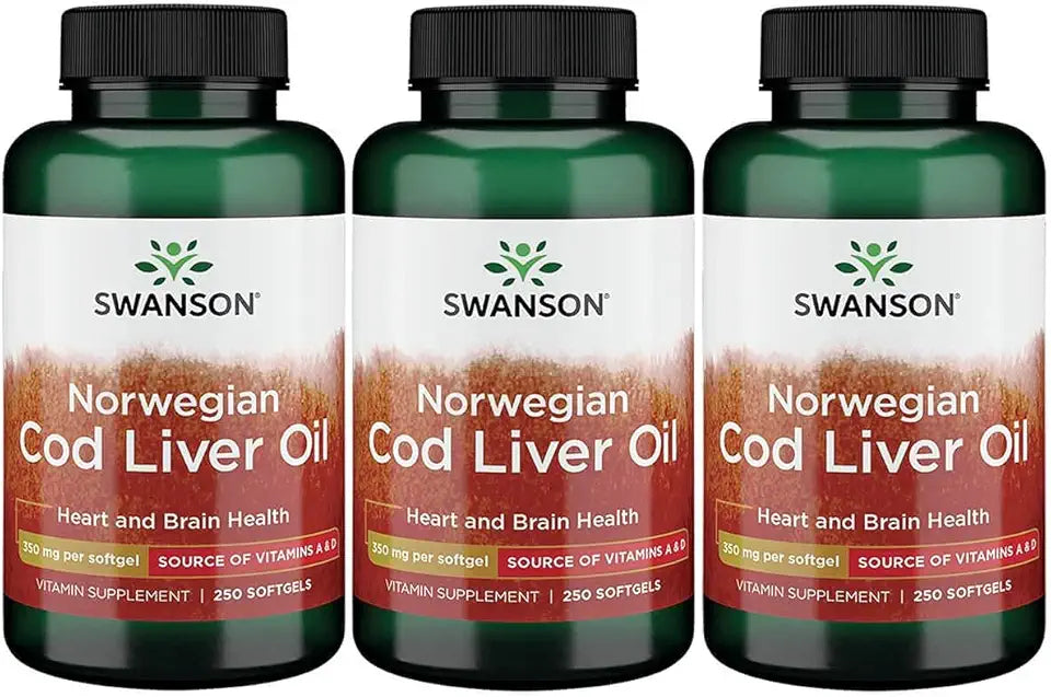 Cod Liver Oil 1250 Iu A/135 Iu D 250 Sgels 3 Pack T6119