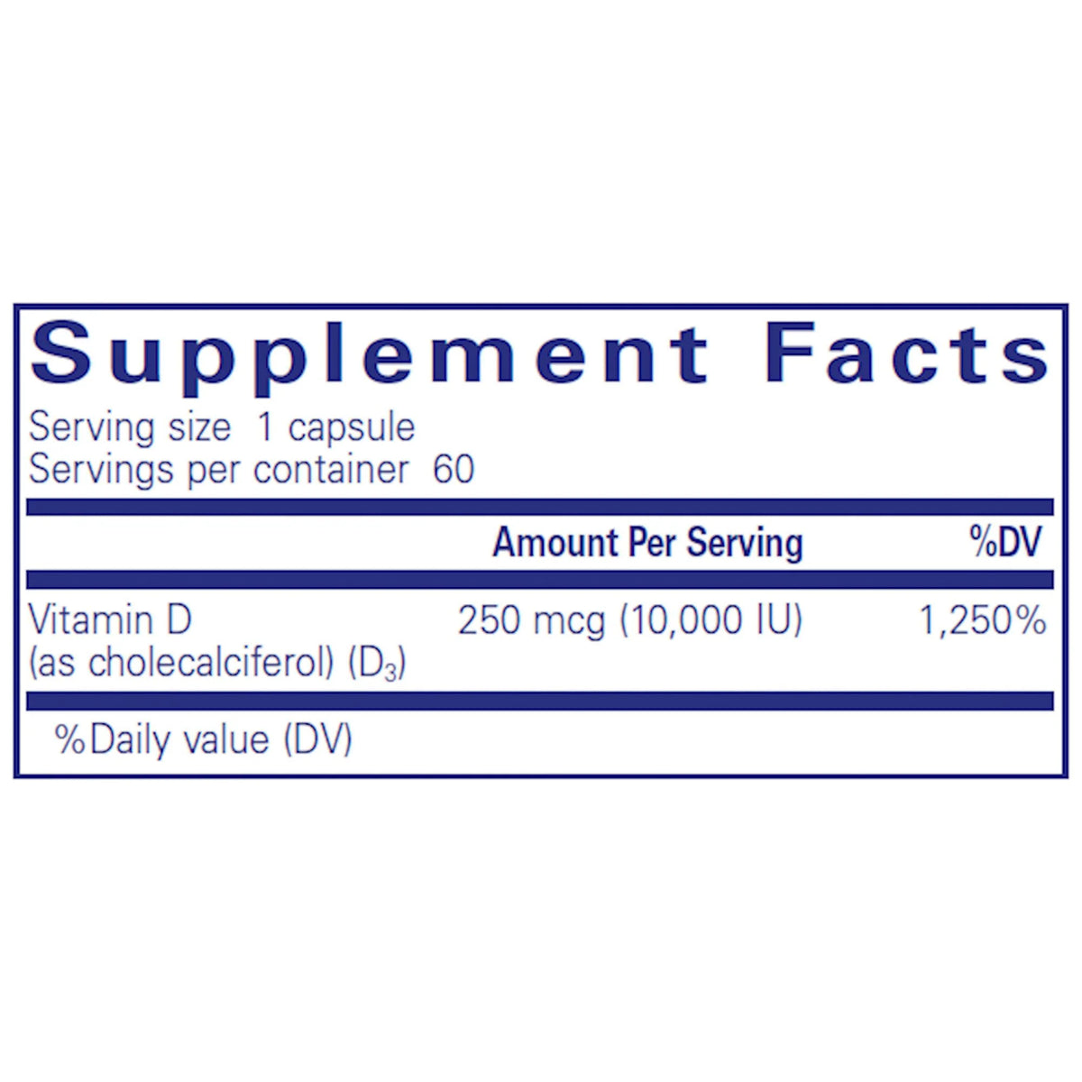 Vitamin D3 10,000 IU O641908