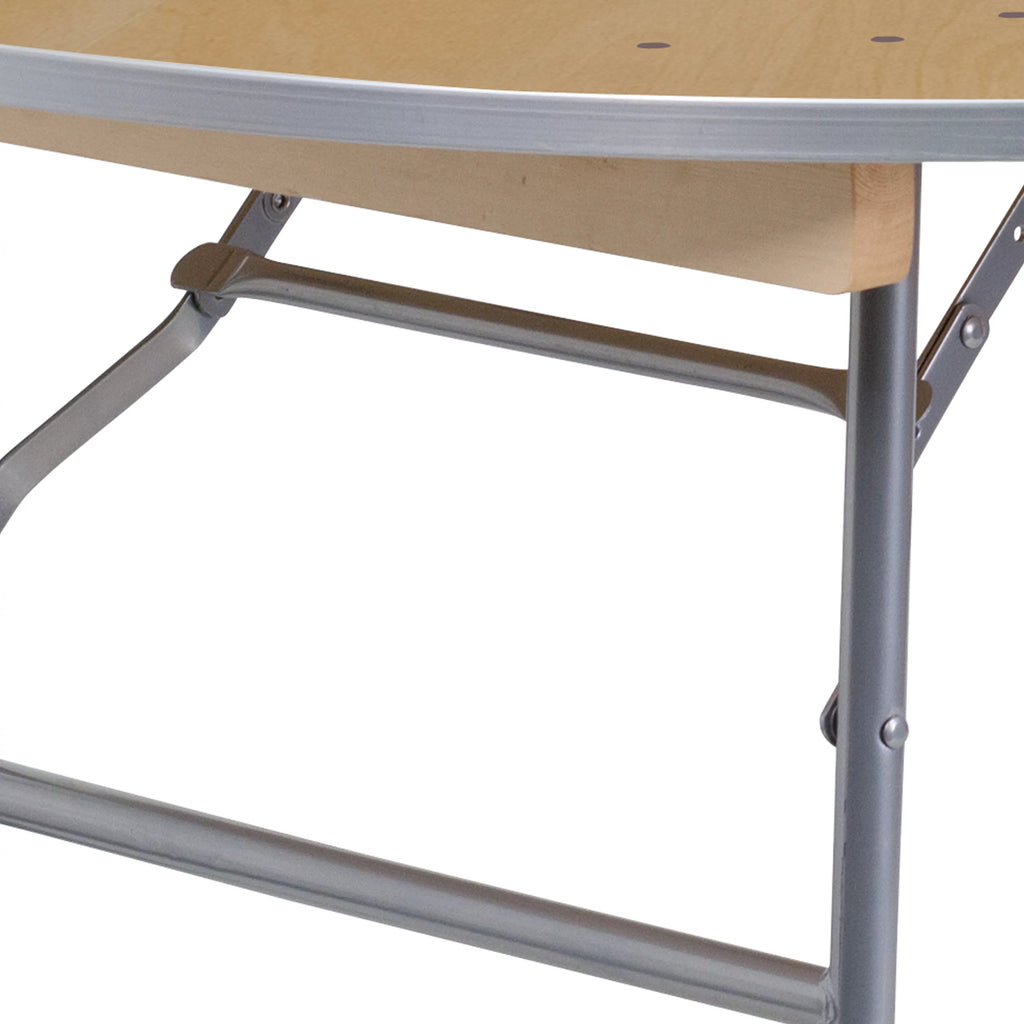4-Foot Round Heavy Duty Birchwood Folding Banquet Table M286