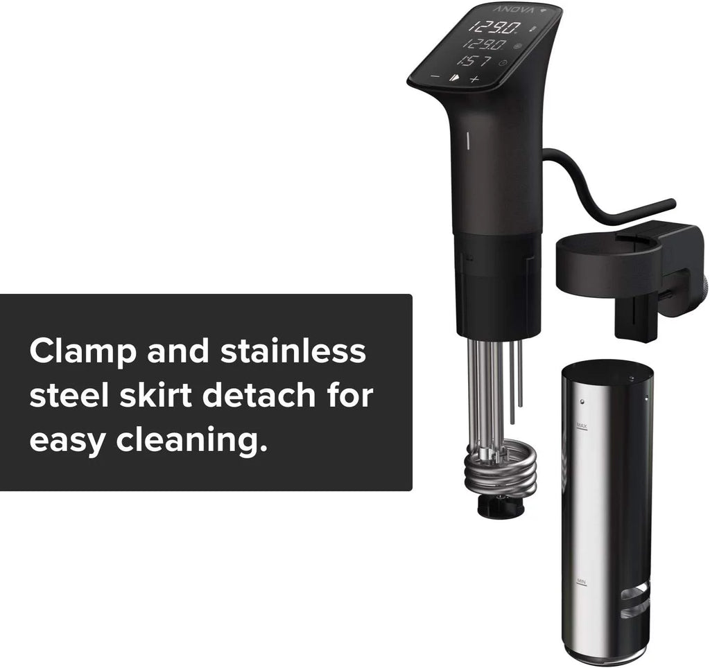 Sous Vide Precision Cooker 1200 Watts Black and Silver H9498