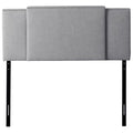 Light Gray Upholstered Fabric Panel Headboard B1893