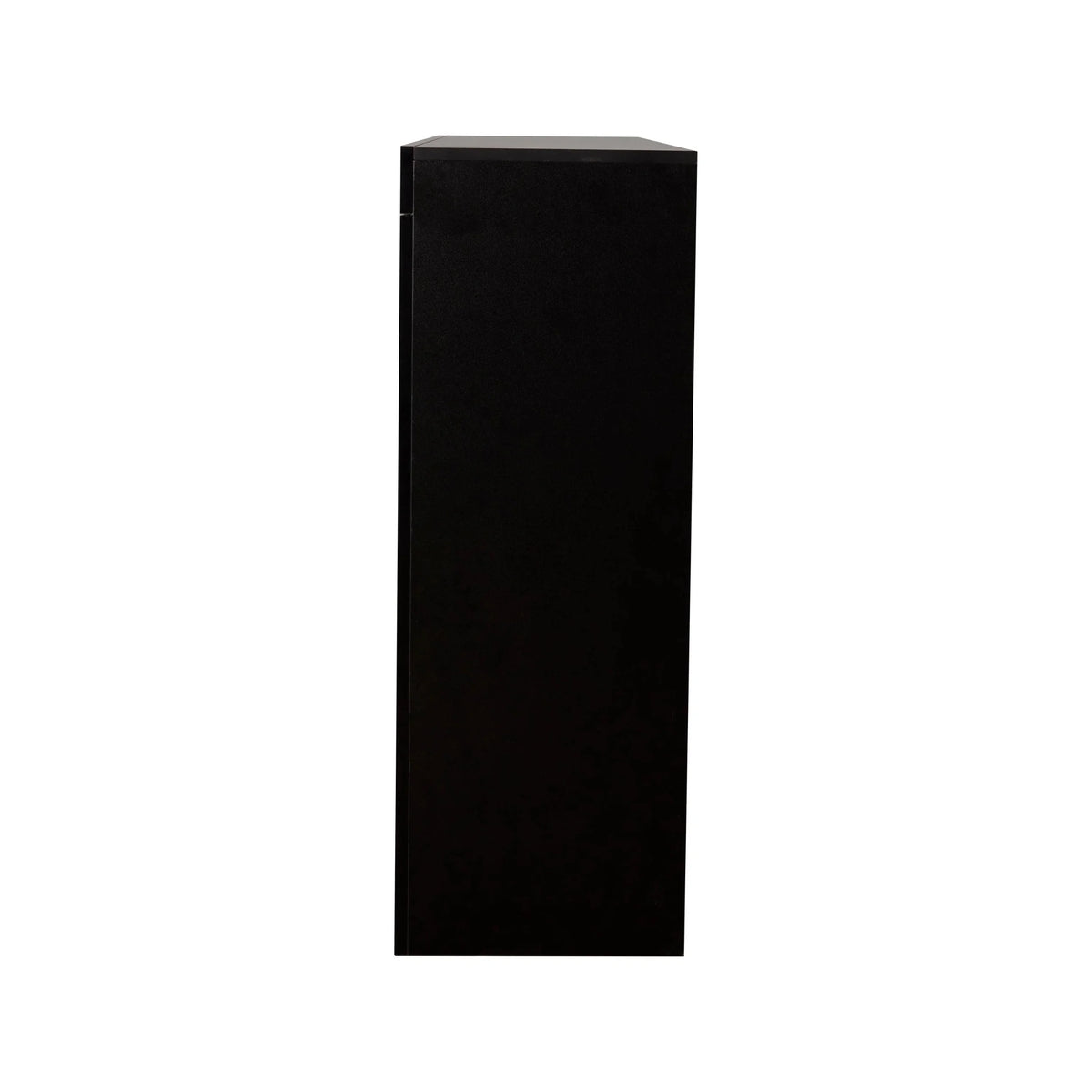 Black High Gloss Sideboard Storage Cabinet with LED Light U78384
