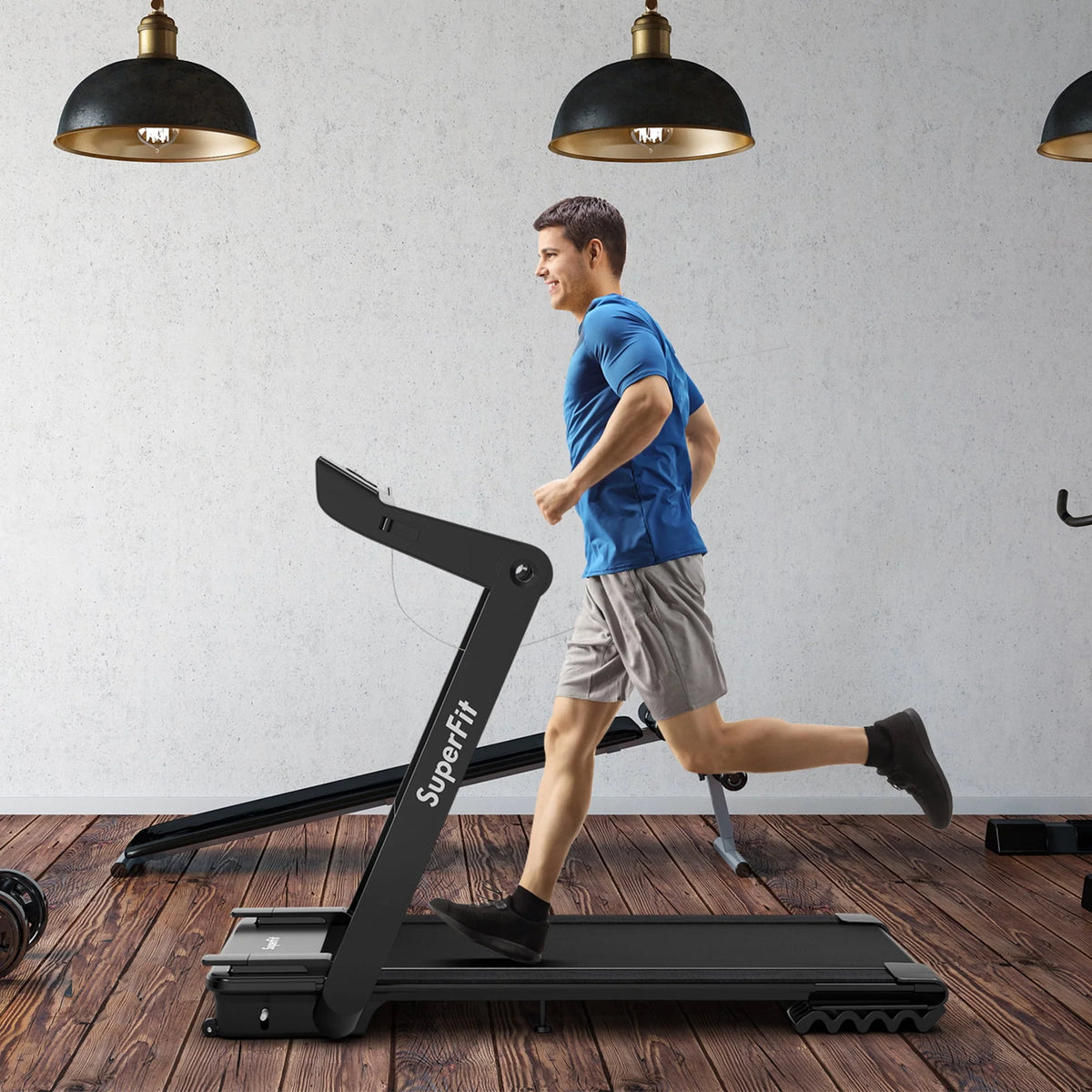 4 HP Folding Treadmill Electric Walking Running Machine L394