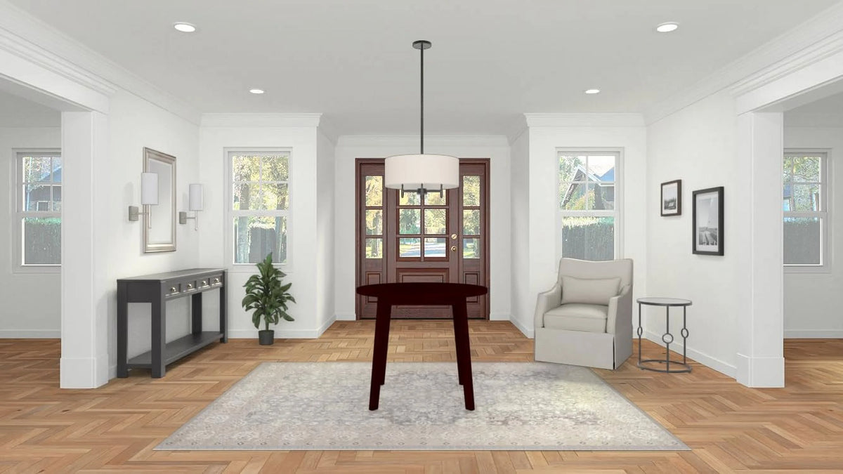 Round Dining Table Dark Brown G218