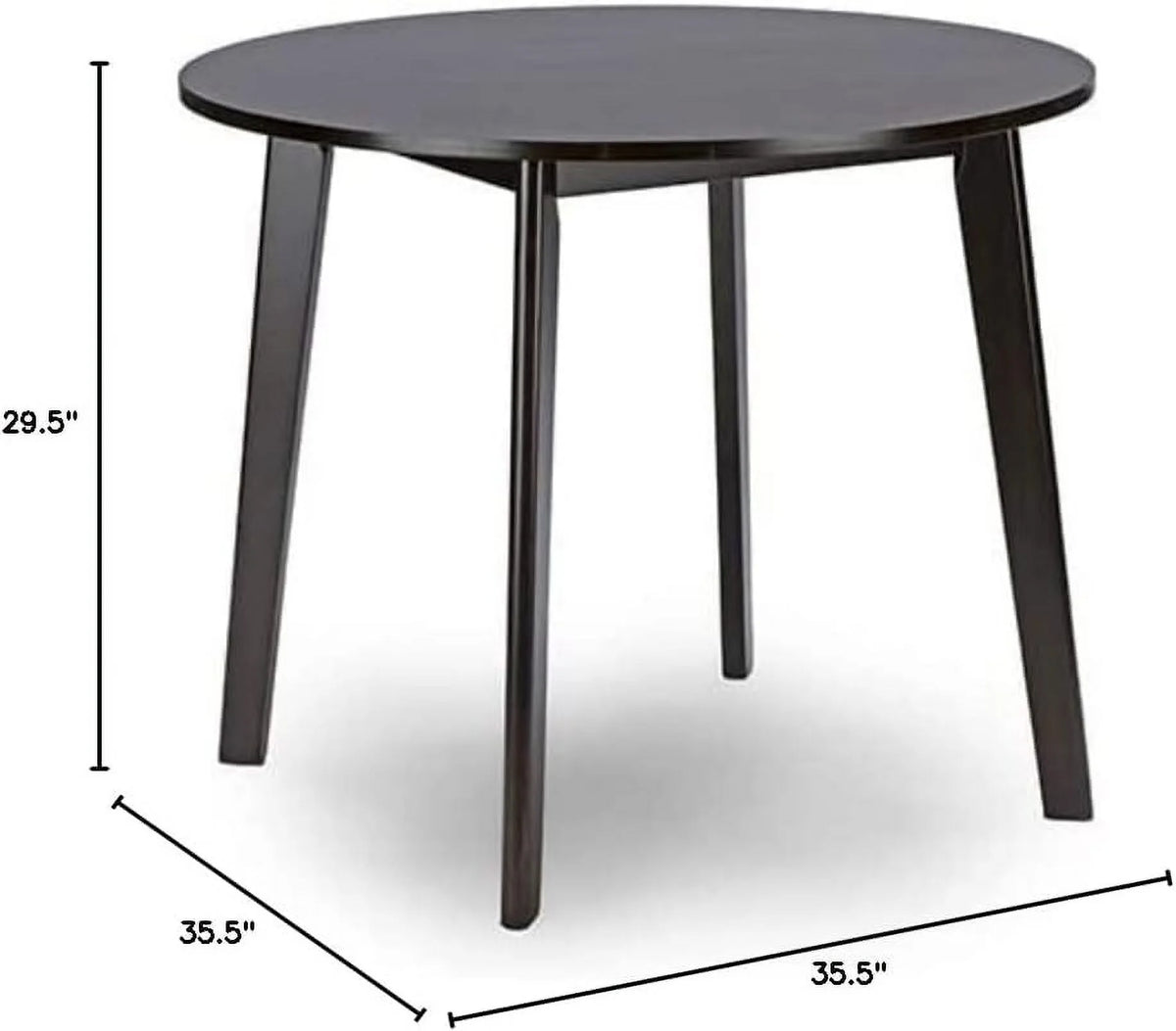 Round Dining Table Dark Brown G218