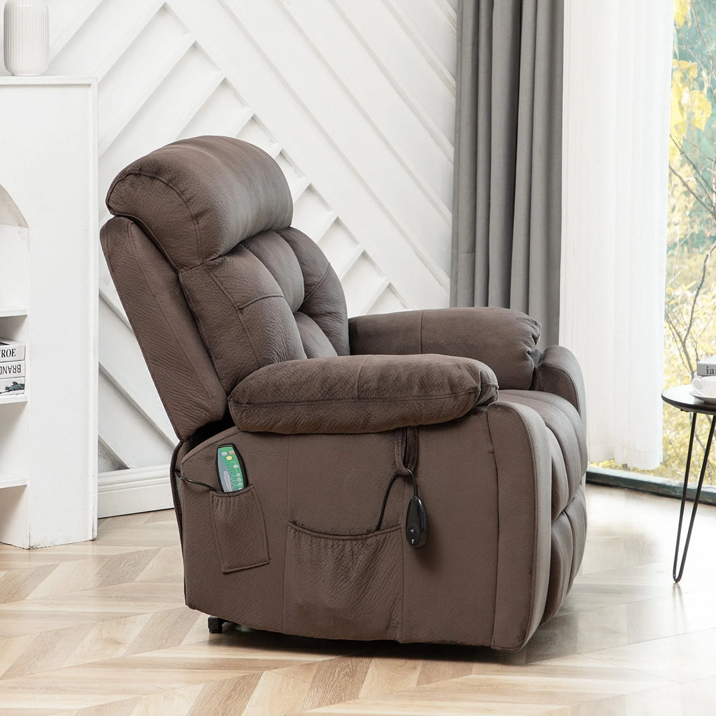 Velvet Power Lift Massage Recliner Chair Y412