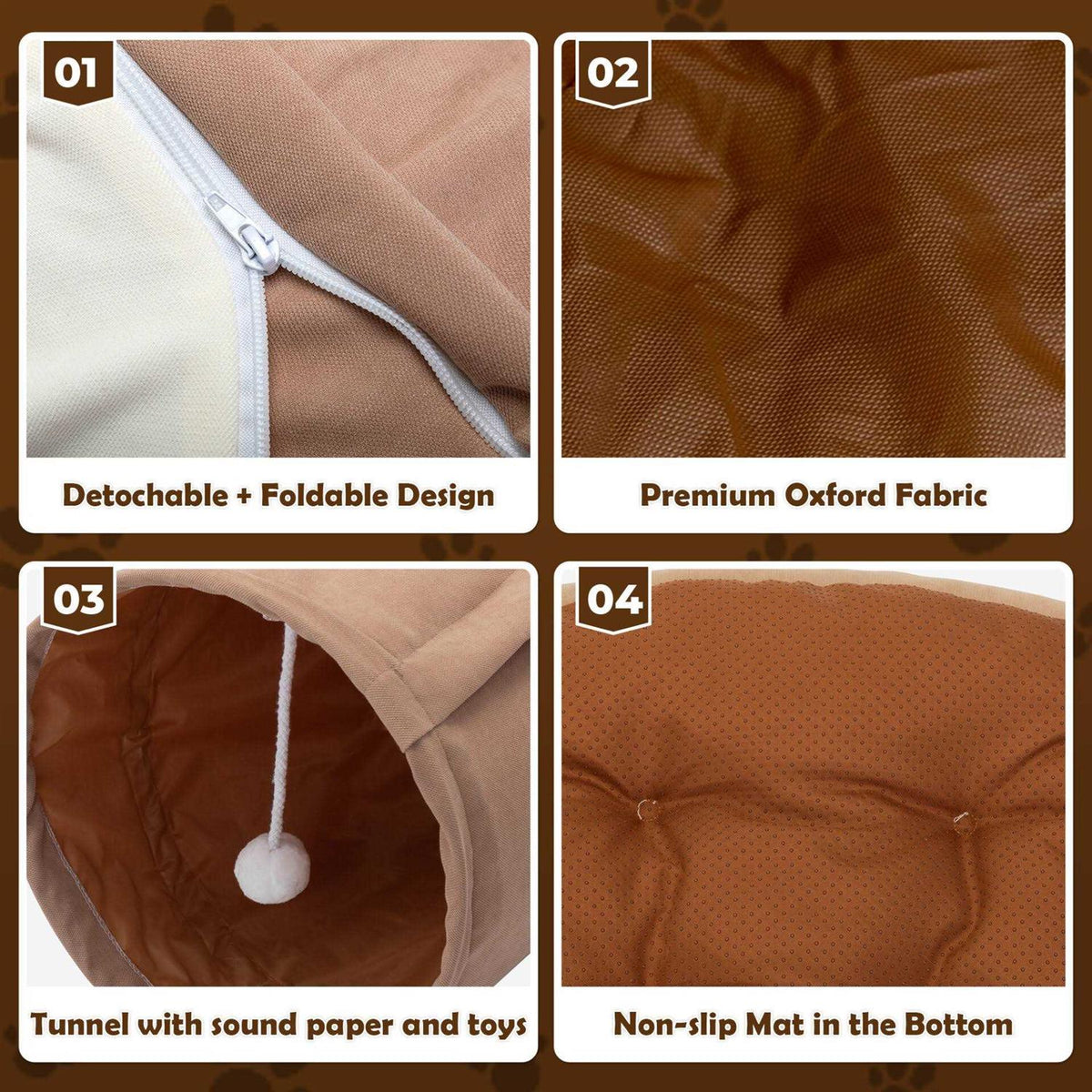 Cat Tunnel with Cat Bed O664201