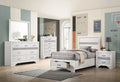 White 4-piece Twin Storage Wood Bedroom Set C13999