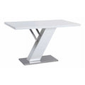 51.2" Steel and Wood Pedestal Dining Table L508622