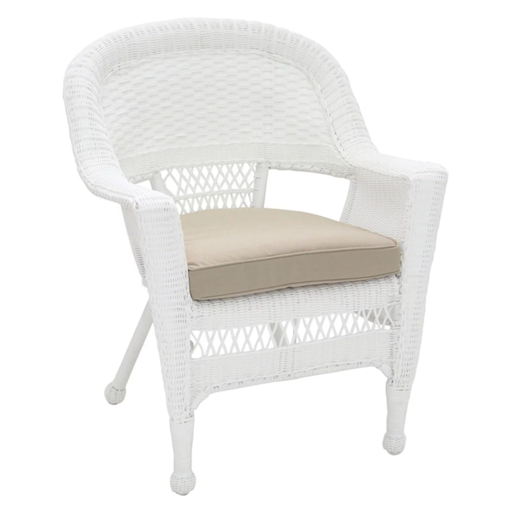 Black Wicker Chair with Cushion X3880