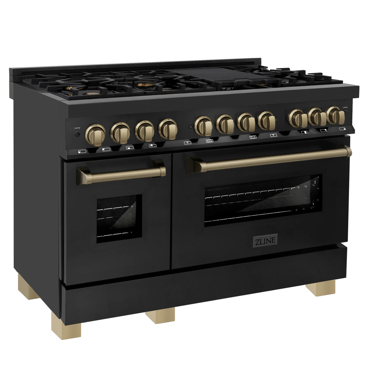 48 6.0 cu. ft. Dual Fuel Range in Black Stainless Steel N894606