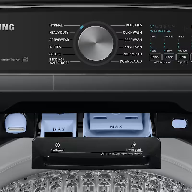 5.4 cu.ft. Smart Top Load Washer with Agitator in Brushed Black K9803