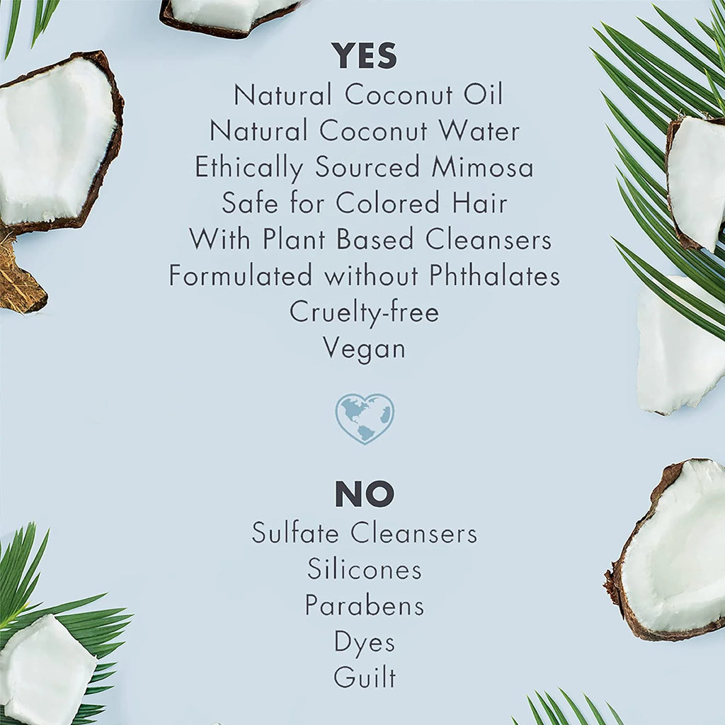 Sulfate-Free Coconut Water Shampoo and Conditioner 32.3 oz 2 Count H734147