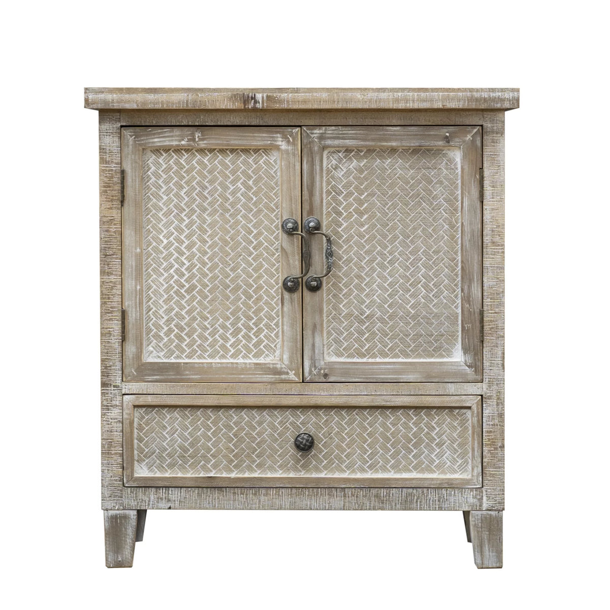 Weathered Wood Cabinet with 1 Drawer and 2 Doors C357323