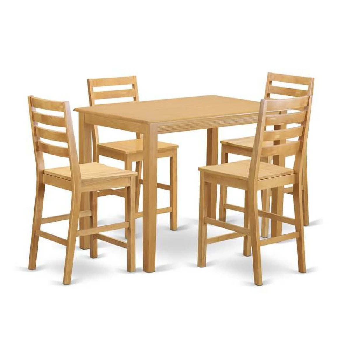 Counter Height Pub Table & 4 Chairs D858