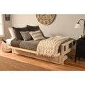 Antique White Sofa with Faux Leather Mattress Cover O700