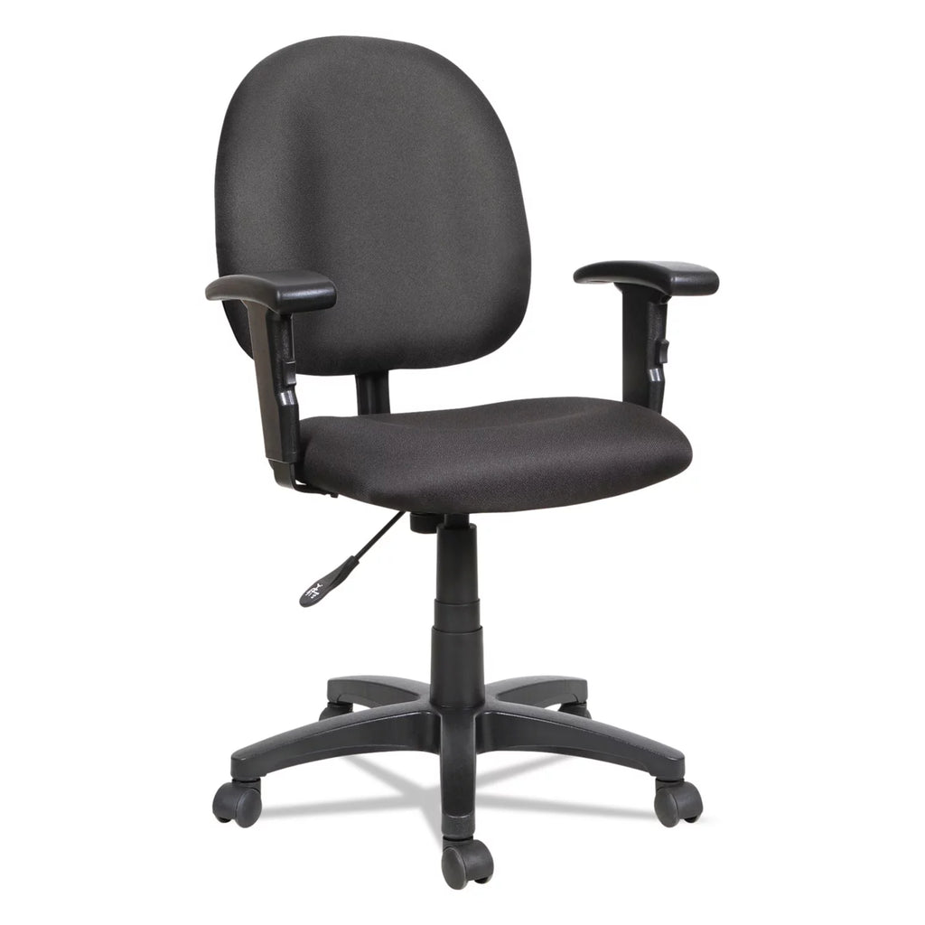 Black Swivel Task Chair with Adjustable Arms J6111