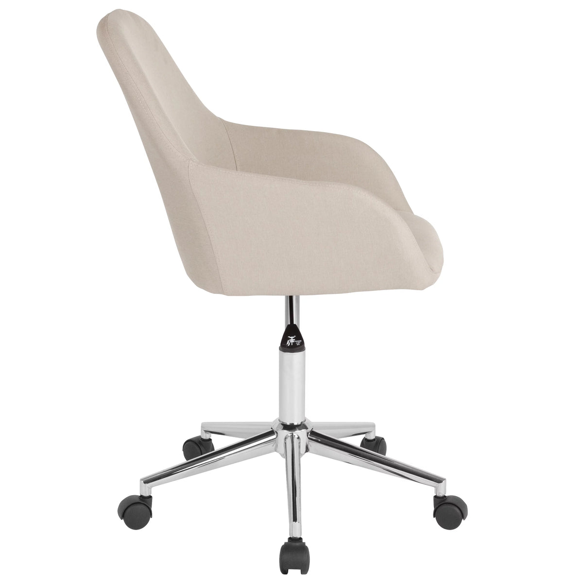 Beige Fabric Mid-Back Chair G639