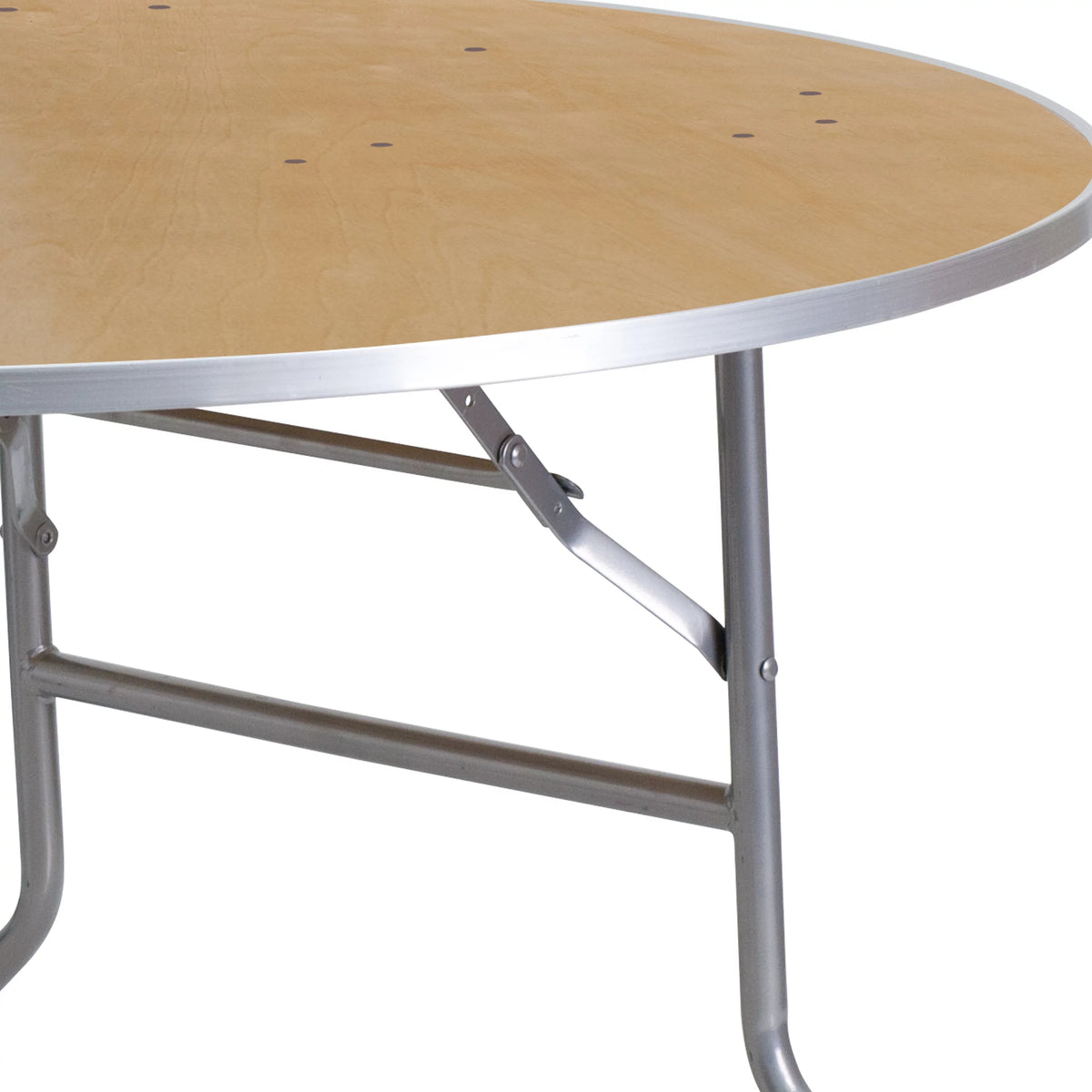 4-Foot Round Heavy Duty Birchwood Folding Banquet Table M286