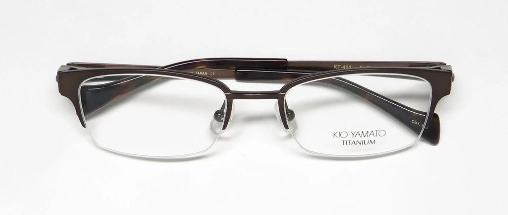 Titanium Half-Rimless Eyeglass Frame B343