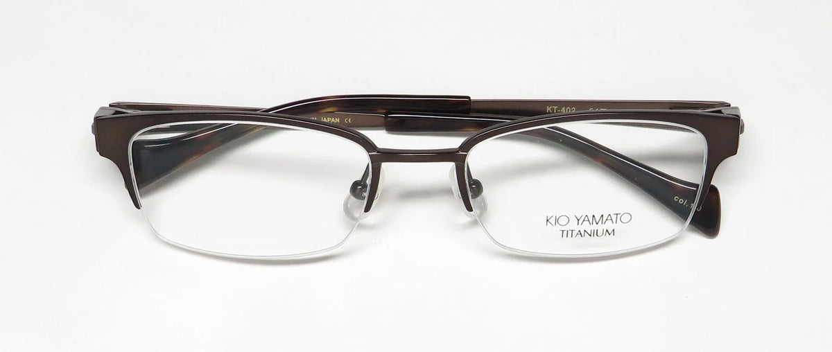 Titanium Half-Rimless Eyeglass Frame B343