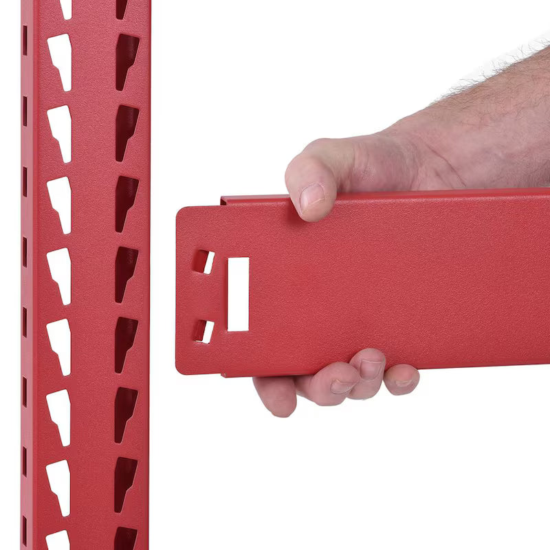 5-Tier Steel Garage Storage Shelving Unit in Red B237775
