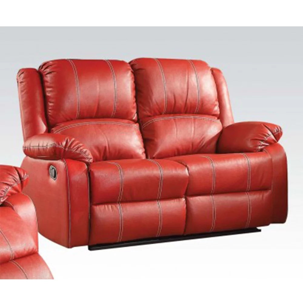 Red PU Loveseat G481345