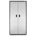 Steel Freestanding Garage Cabinet in Silver Tread I41039