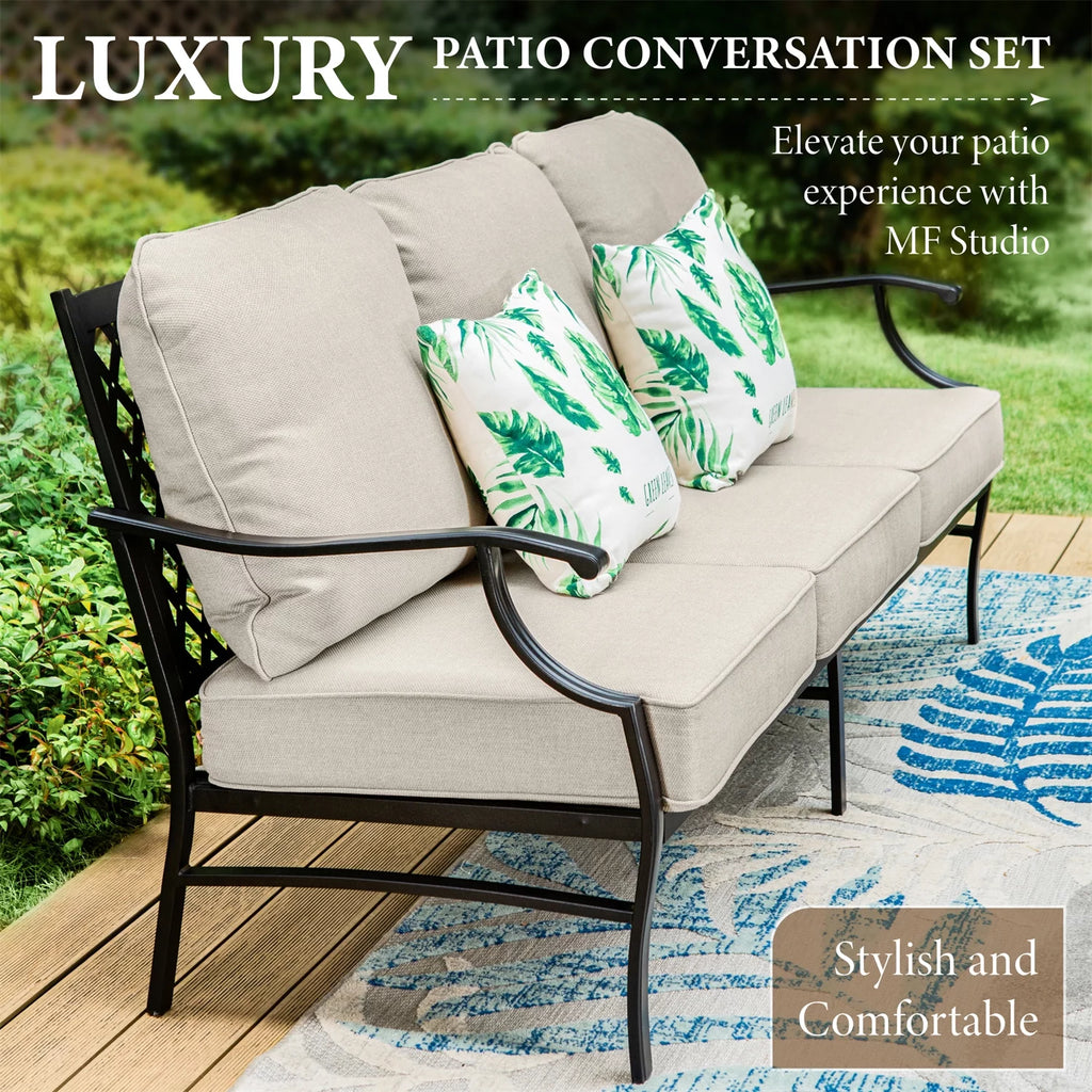 5-Seat Metal Patio Conversation Set T884