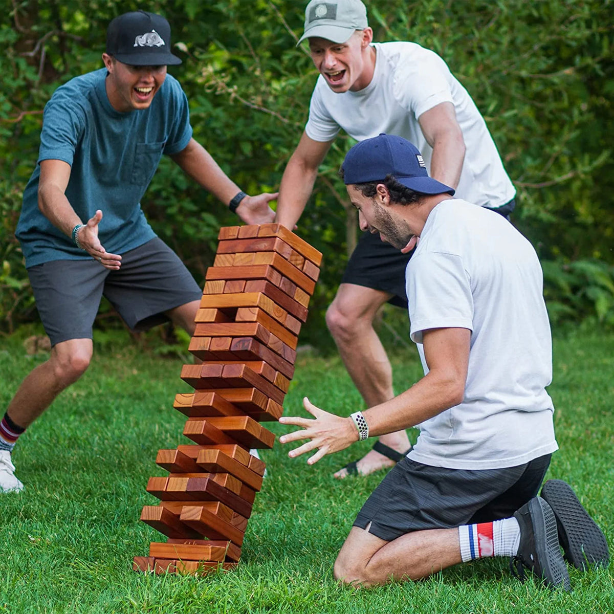 Natural Pine Wood Stacking Game 2 Pack C145777