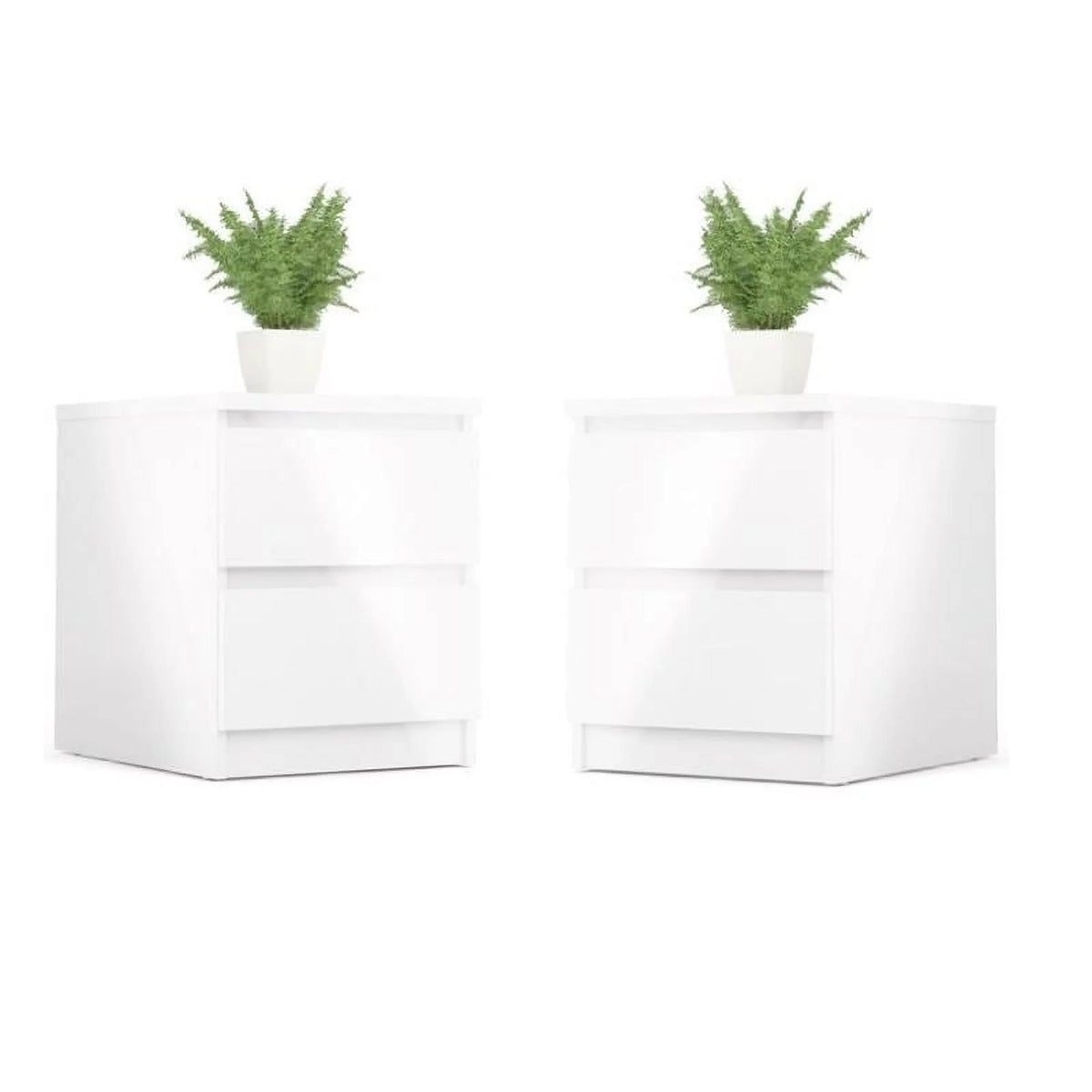 2 Piece Bedroom Set with 2 Two Drawer Nightstands A468647