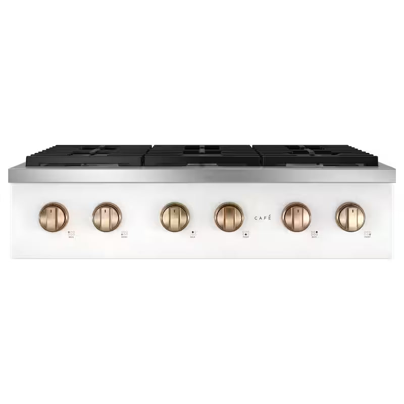 Matte White 6 Burners Gas Cooktop W468
