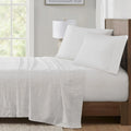 100% Cotton King Gray Stripes 4 Piece Sheet Set C7465
