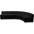Black 3 Piece Reception Seating S8635