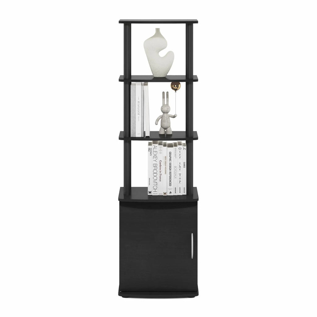 3-Tier TV Entertainment Side Table with Storage Cabinet D9972