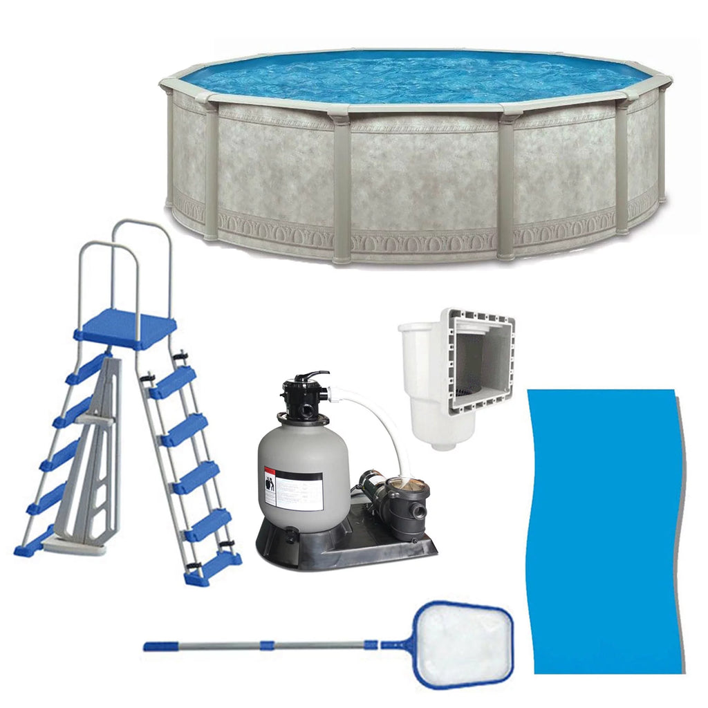Khaki 18ft x 52in Above Ground Swimming Pool P6277