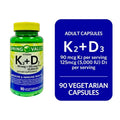 Vitamin K2 + D3 Vegetarian Capsules 90 Count W2317