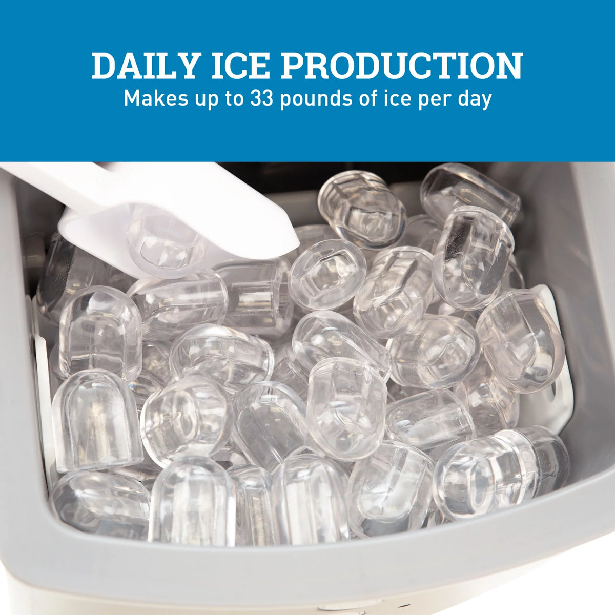 Portable Countertop Ice Maker in Black C969925
